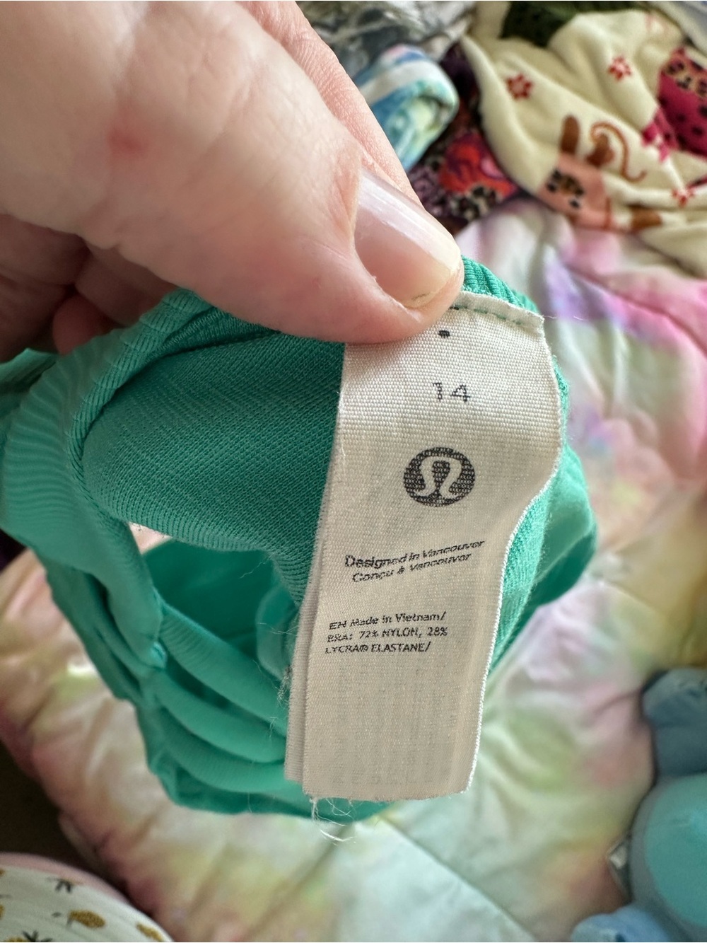lululemon athletica Ribbed Crisscross Sports Bra - Teal - Picture 4 of 4